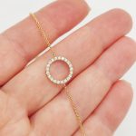 Sárga arany karlánc gyémántokkal