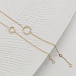 Sárga arany karlánc gyémántokkal