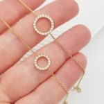 Sárga arany karlánc gyémántokkal