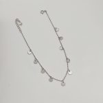 Ezüst bokalánc kerek függőkkel