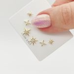 Aranyozott ezüst fülbevaló trió