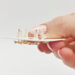 Aranyozott ezüst fülbevaló trió