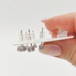 Ezüst fülbevaló trió