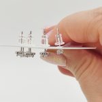 Ezüst fülbevaló trió