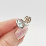 Ezüst gyűrű színes cirkóniákkal