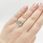 Ezüst gyűrű színes cirkóniákkal