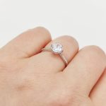 Ezüst gyűrű szikrázó cirkóniával