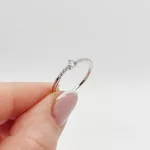 Ezüst modern gyűrű cirkóniákkal