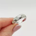 Ezüst modern opál köves gyűrű