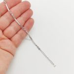 Ezüst végtelenes karlánc cirkóniákkal