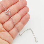 Ezüst karlánc szív medálla