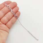 Ezüst tripla végtelenes karlánc