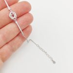 Ezüst dupla lóherés modern karlánc