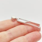 Ezüst vagány medál gyöngyházzal