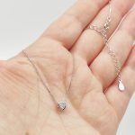 Ezüst nyaklánc kis szív medállal