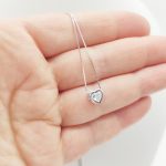 Ezüst nyaklánc szív medállal