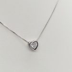 Ezüst nyaklánc szív medállal