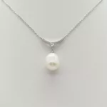 Ezüst nyaklánc tenyésztett gyönggyel