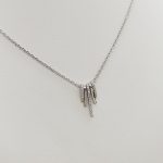 Ezüst nyaklánc modern medállal