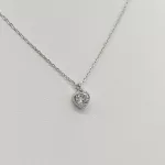 Ezüst nyaklánc kis szív medállal