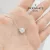 Ezüst egy köves nyaklánc Moissanite kővel