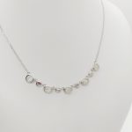 Ezüst nyaklánc hegyi kristályokkal