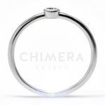 Assisi arany eljegyzési gyűrű gyémánttal