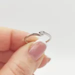 Vicenza arany eljegyzési gyűrű gyémánttal