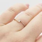 Vicenza arany eljegyzési gyűrű gyémánttal