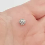 Sárga arany medál gyémánttal