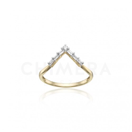 Arany gyűrű gyémánttal