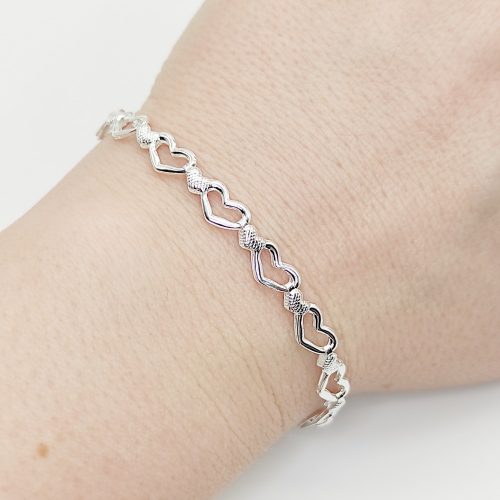 Ezüst szegedi karlánc - 18 cm