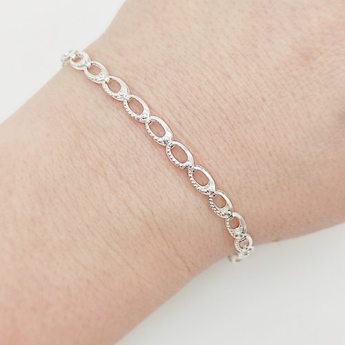 Ezüst szegedi karlánc - 18 cm