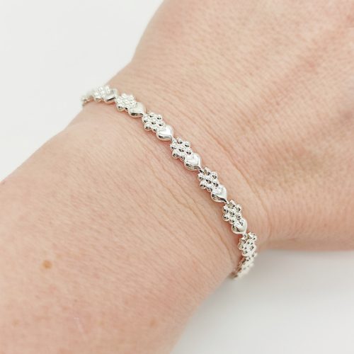 Ezüst szegedi karlánc - 18 cm