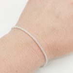 Ezüst ródium nélküli barbara karlánc - 20 cm