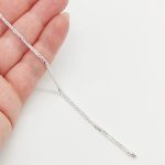 Ezüst ródium nélküli barbara karlánc - 20 cm