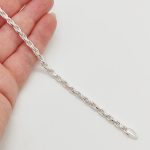 Ezüst ródium nélküli walles karlánc - 20 cm