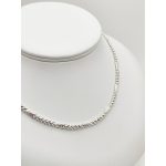 Ezüst szegedi nyakék - 50 cm