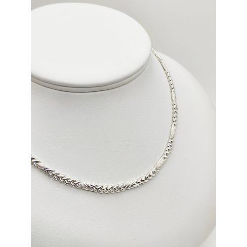 Ezüst szegedi nyakék - 50 cm