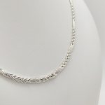 Ezüst szegedi nyakék - 50 cm