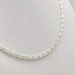 Ezüst szegedi nyakék - 45 cm