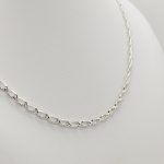 Ezüst szegedi nyakék - 40 cm