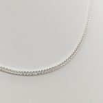 Ezüst ródium nélküli barbara nyaklánc - 45 cm