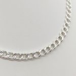 Ezüst pancer nyaklánc - 55 cm