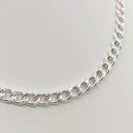 Ezüst pancer nyaklánc - 55 cm