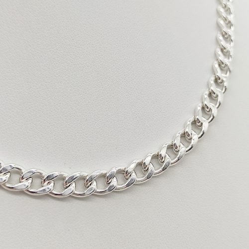 Ezüst pancer nyaklánc - 60 cm