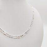 Ezüst figaro nyaklánc - 55 cm