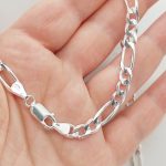 Ezüst figaro nyaklánc - 55 cm