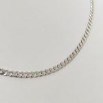 Ezüst pancer nyaklánc - 55 cm