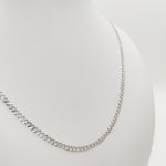 Ezüst pancer nyaklánc - 55 cm